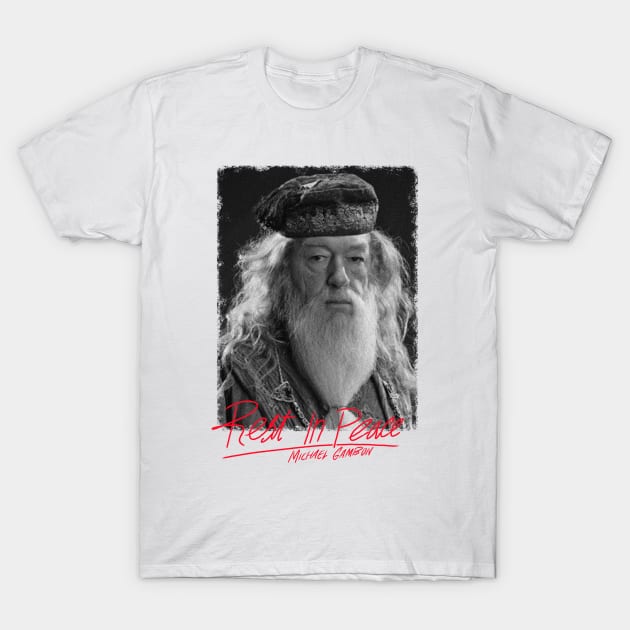 Sir Michael John Gambon RIP (27-09-2023) T-Shirt by Allotaink